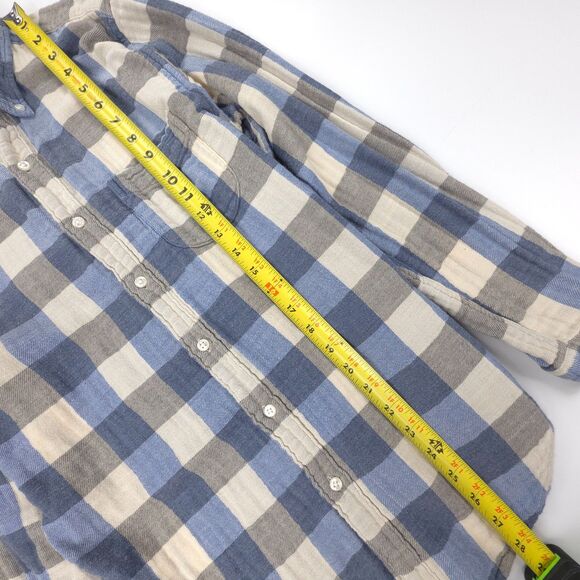 J CREW Slim Double Layered Shirt Jacket Flannel Old Money Western Casual Plaid - Picture 5 of 9